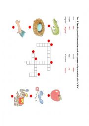 English Worksheet: Crossword