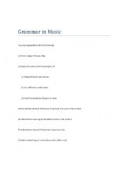 GRAMMAR IN MUSIC