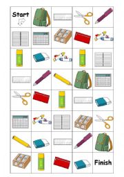 English Worksheet: School Objescts