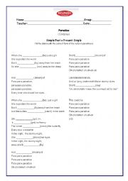 English Worksheet: Coldplay - Paradise