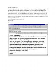 English Worksheet: do you want an e-pal?
