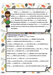 English Worksheet: Verb to be 