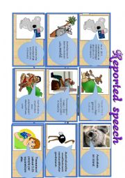 English Worksheet: Reported speech 