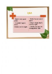 English Worksheet: Agree or disagree expressions