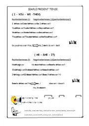 English Worksheet: Simple Present Tense