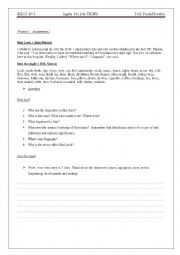 English Worksheet: short stories