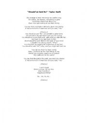 English Worksheet: Should have