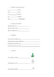 English Worksheet: HAVE/HAS