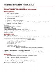 English Worksheet: Trailer Boardwalk Empire Pilot