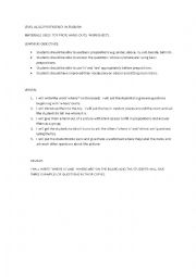 English Worksheet: EAL Lesson Plan