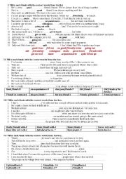 English Worksheet: exercise on friendship