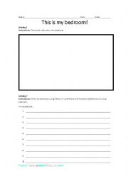 English Worksheet: The things in my bedroom!