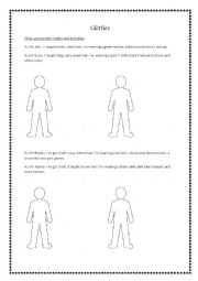English Worksheet: Vocabulary - school, clothes, musical instruments, places in the town