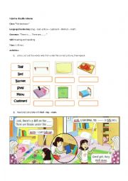 English Worksheet: my bedroom