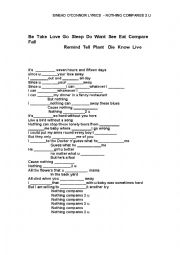 English Worksheet: Sinead OConnor worksheet