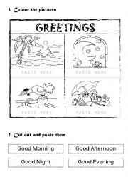 Greetings Exercise For Very Young Learners