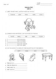 English Worksheet: The five senses 