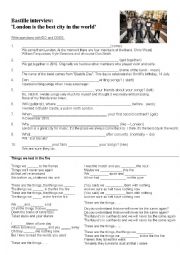 English Worksheet: Bastille - an interview