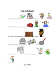 English Worksheet: Running dictation with images