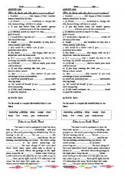 English Worksheet: diagnostic test 2nd year