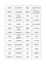 English Worksheet: Mix and Match