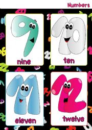 Numbers FLASHCARDS (2-4) -OK-