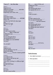 English Worksheet: You and I