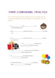 English Worksheet: Third Conditional Practice