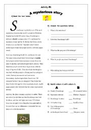 English Worksheet: WH QUESTIONS AND SIMPLE PAST. 