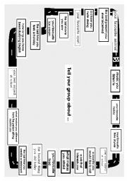 Getting to know your classmates - racing car board game