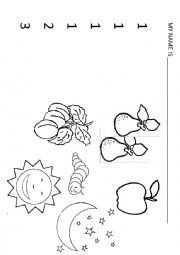 English Worksheet: The Very Hungry Caterpillar - Numbers Connect