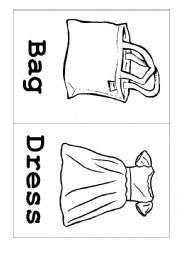English Worksheet: Clothes and clothes flashcards 