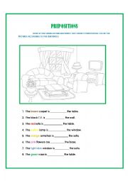 English Worksheet: PREPOSITIONS