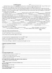 English Worksheet: a surprize for MuM