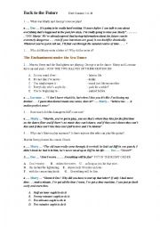 Back to the Future: Question sheet - part 6 of 6