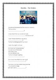 English Worksheet: Reptilia - The Strokes