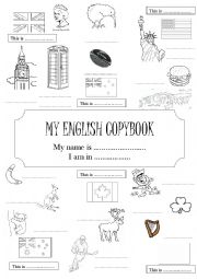 English Worksheet: Copybook first page