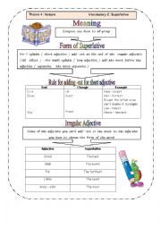 English Worksheet: superlative