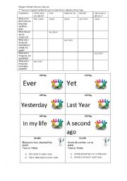 English Worksheet: Present perfect activities