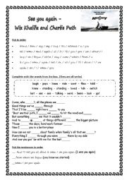 English Worksheet: See you again