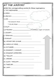 English Worksheet: At the airport