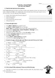 English Worksheet: Happy Earth 1 mid term