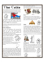 English Worksheet: Iron Celts