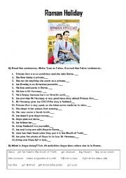 Roman Holiday Movie Worksheet