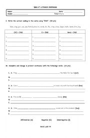 English Worksheet: Quiz Present Continuous