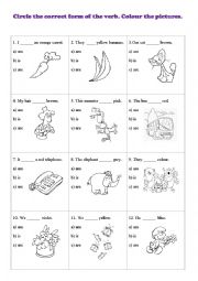 English Worksheet: TO BE