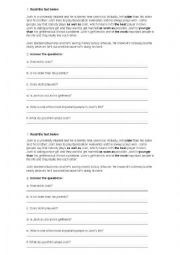 English Worksheet: Comparative