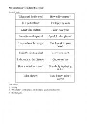 English Worksheet: post offise revision