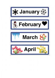 English Worksheet: months of the year 