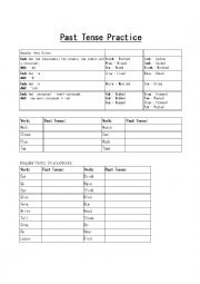 Past Tense Practice